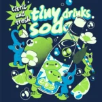 LumiPoster — Green drink bubbles