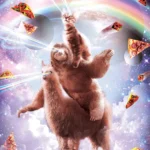LumiPoster — Cosmic llamas — cats and rainbows