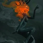 LumiPoster — روح الغابة — لهب برتقالي