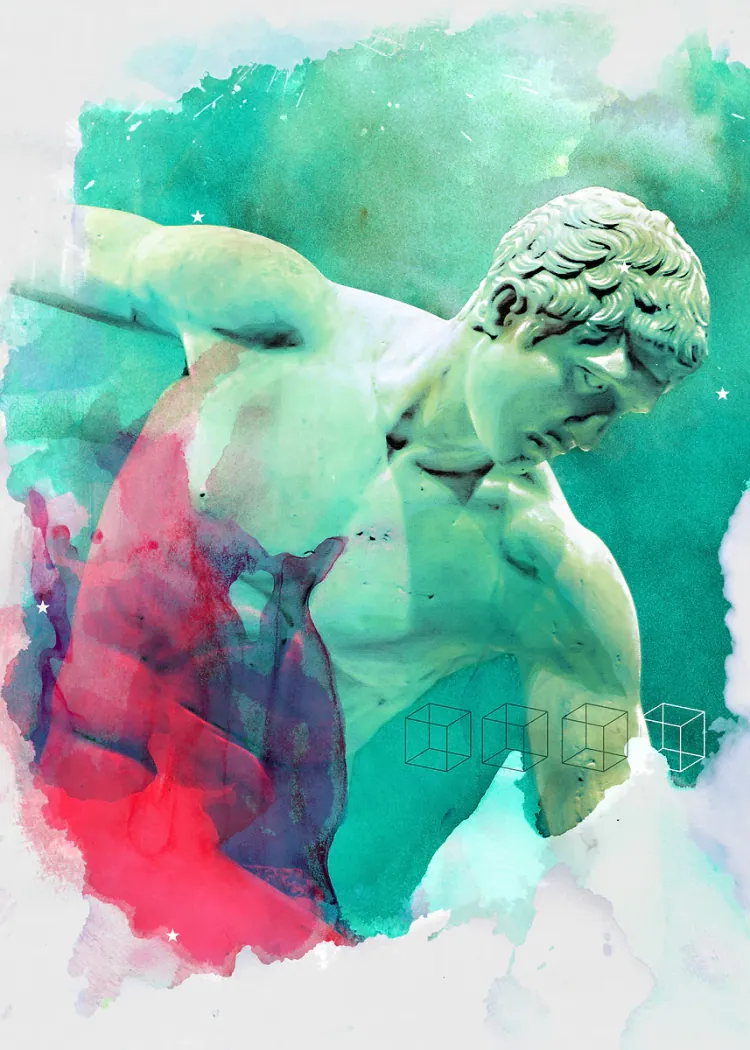 lumi-boards-art-b7e2ef69bddab222 LumiPoster — تمثال بألوان مائية - الصورة 1