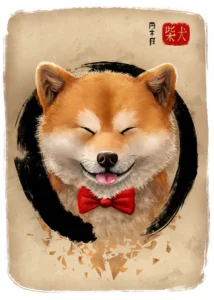 LumiPoster — Shiba Inu — Japanese smile