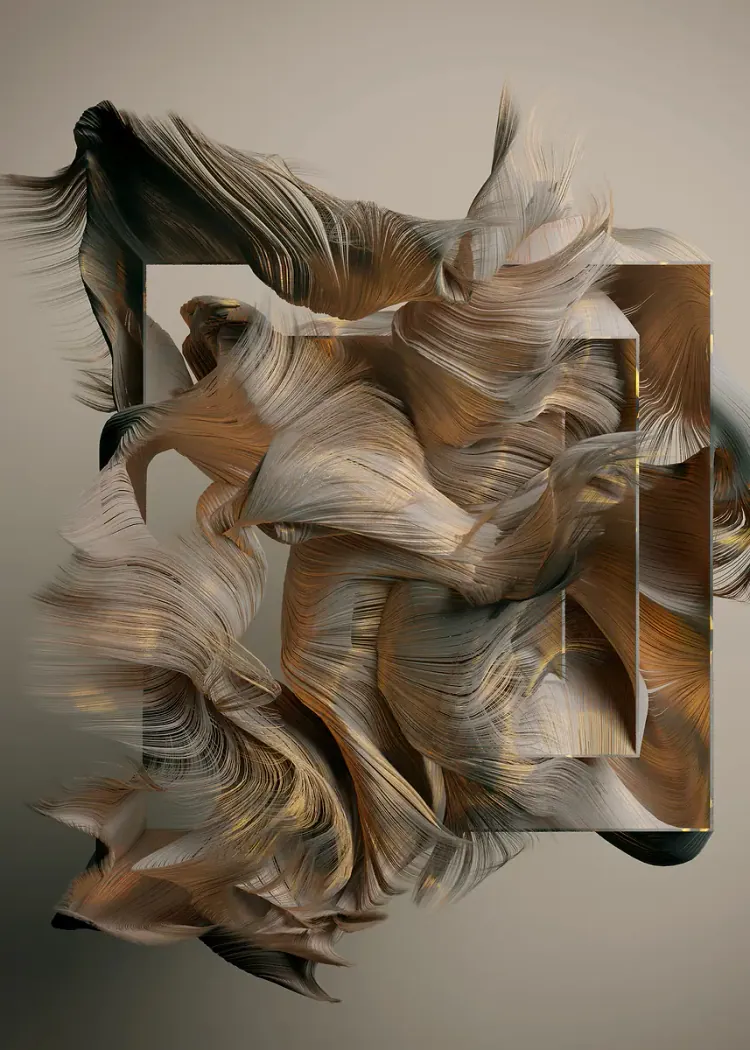 lumi-boards-art-b9af8aab4bbddcc4 LumiPoster — تجريد طيات عاجية - الصورة 1