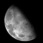 LumiPoster — Moon surface and crater shadows