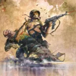LumiPoster — A soldier saves his comrade