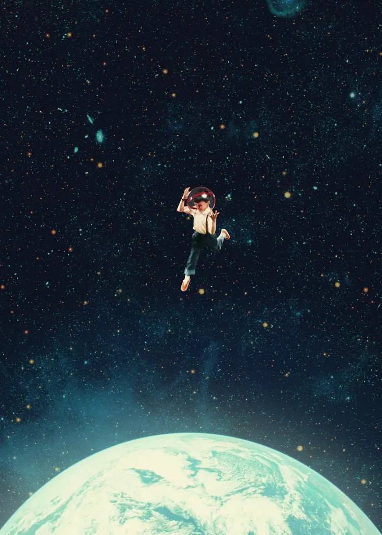 lumi-boards-art-c091f43ee8d065b7 LumiPoster — رائد فضاء فوق الأرض - الصورة 1
