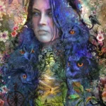 LumiPoster — Portrait and the Blue Forest