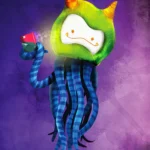 LumiPoster — A little monster and a warm cup
