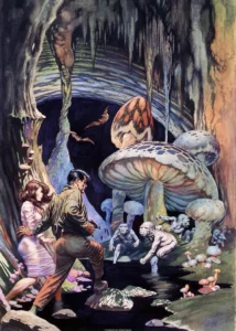 LumiPoster — Adventurers in the Mushroom Cave
