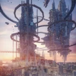 LumiPoster — Suspended ring towers