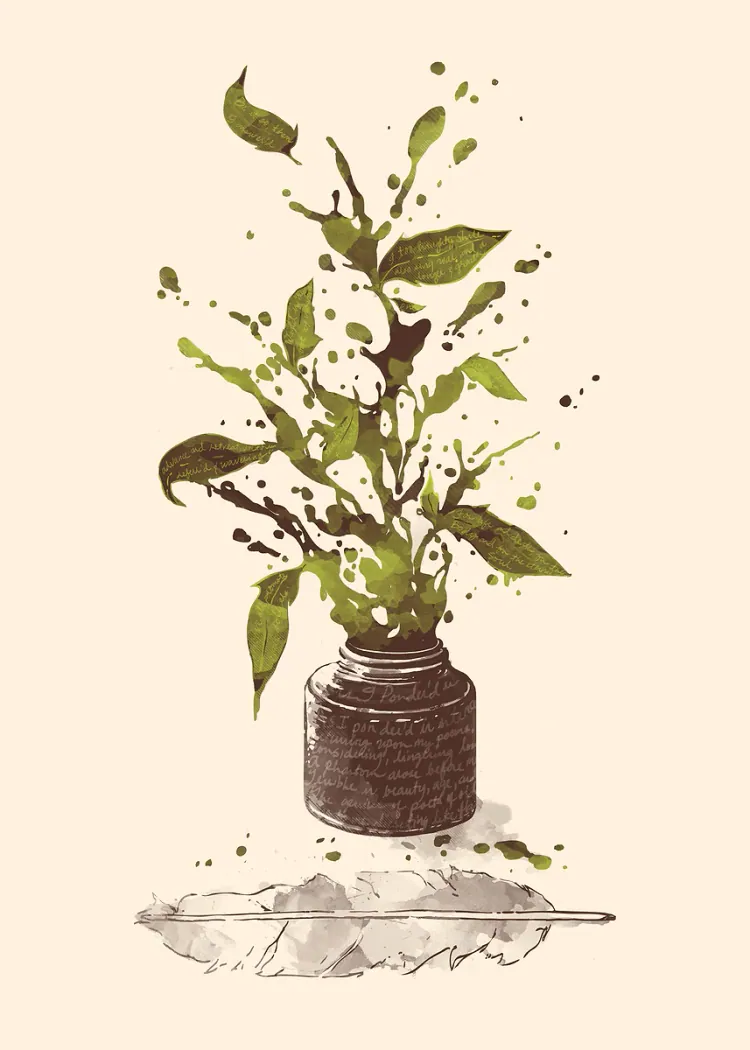 lumi-boards-art-c5751b3edb3bb3fc-1.webp LumiPoster — Ink and leaves - Image 1