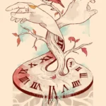 LumiPoster — The hands of time and the branches of life
