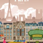 LumiPoster — باريس ملصق سفر