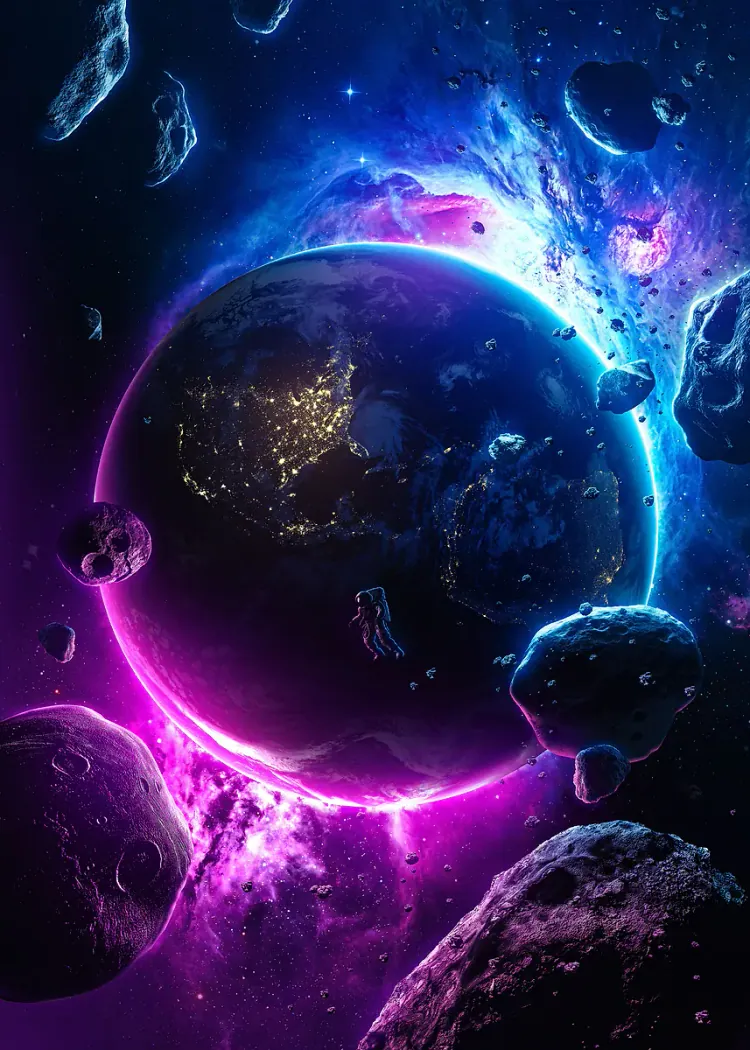 lumi-boards-art-d0bbc50f99ce74a4-1.webp LumiPoster — A planet surrounded by violet energy - Image 1