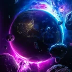 LumiPoster — كوكب تحيط به طاقة بنفسجية