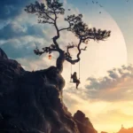 LumiPoster — أرجوحة فوق السحاب
