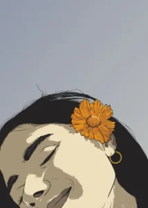 LumiPoster — Portrait of a sunflower