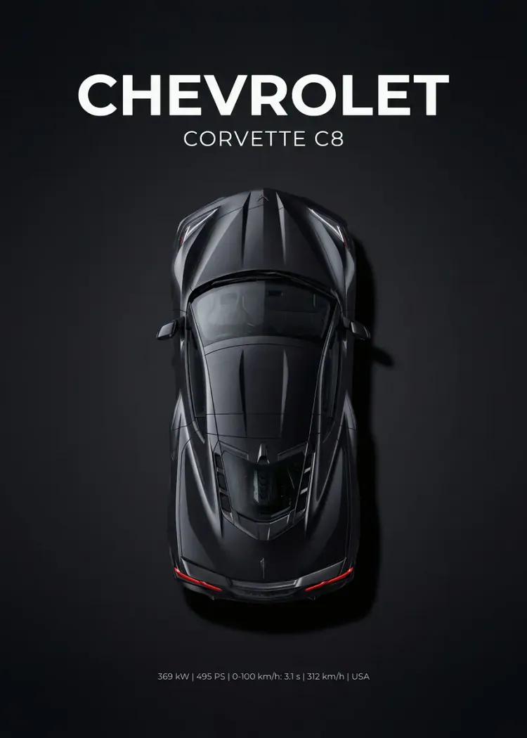 lumi-boards-art-d60ef9f461e08ab0-1.webp LumiPoster — Chevrolet Corvette C8 — top view - Image 1