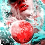 LumiPoster — بورتريه الماء والقمر الأحمر