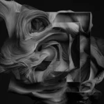 LumiPoster — تجريد فضي هندسي