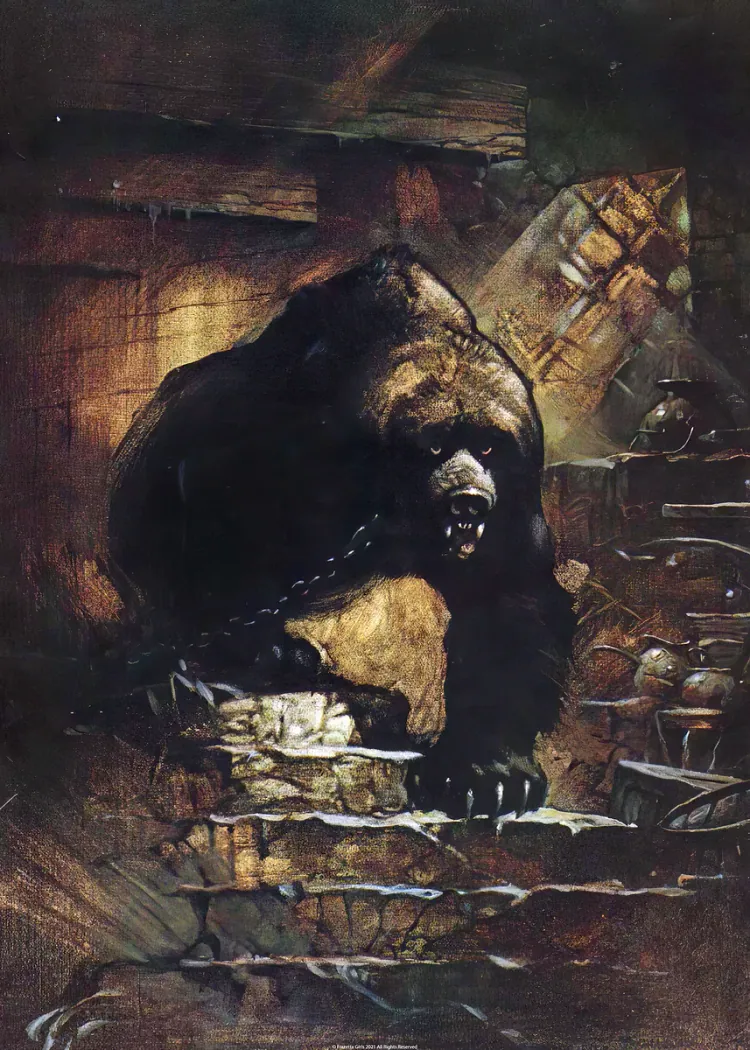 lumi-boards-art-dfa2a563160fa7dd-1.webp LumiPoster — Bear in an old castle - Image 1