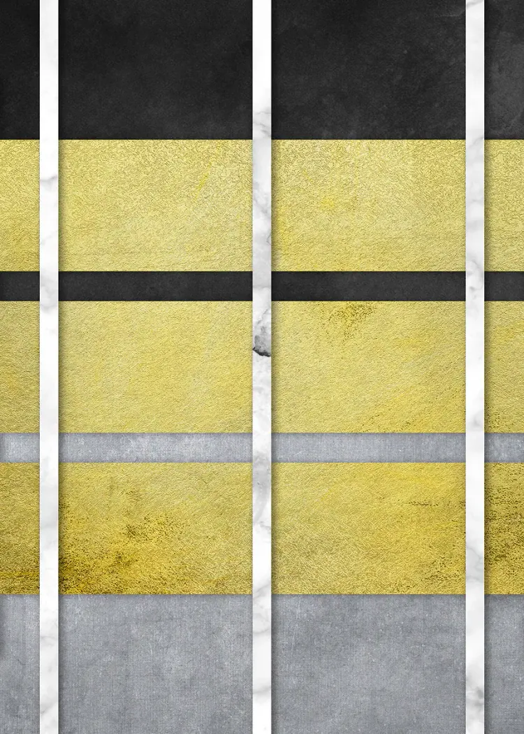 lumi-boards-art-e1812de467507870 LumiPoster — خطوط ذهبية وفضية متقاطعة - الصورة 1