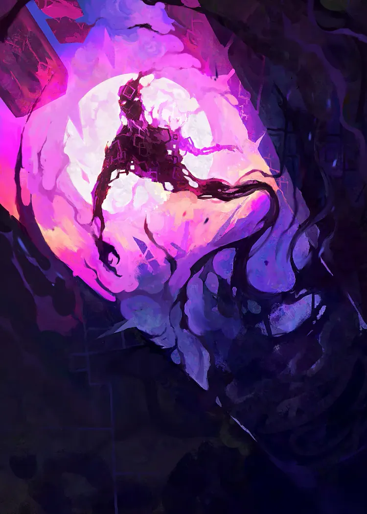 lumi-boards-art-e5ced37e5a64deab LumiPoster — محارب في دوامة بنفسجية - الصورة 1