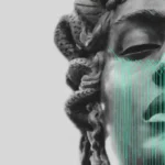 LumiPoster — تمثال وخطوط فيروزية