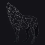 LumiPoster — ذئب بخطوط هندسية