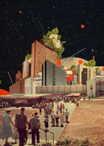 LumiPoster — City and park in space
