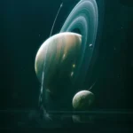 LumiPoster — Planet with green rings