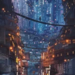LumiPoster — Busy city towers