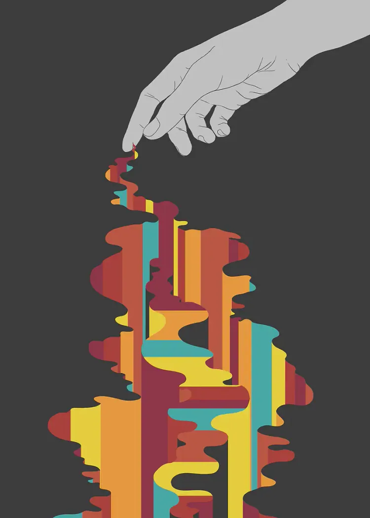 lumi-boards-art-ebfd3e3763fa53de-1.webp LumiPoster — Hand drawing a waterfall of colors - Image 1