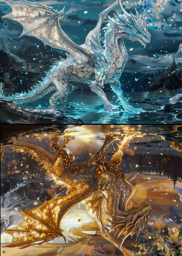 lumi-boards-art-ef84ae1688da10d8-1.webp LumiPoster — Ice and gold dragons - Image 1