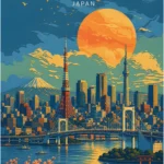 LumiPoster — طوكيو — الغروب الذهبي