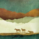 LumiPoster — خيول تحت سماء النجوم