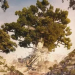 LumiPoster — Giant tree over the city
