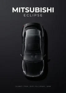 LumiPoster — Mitsubishi Eclipse — top view