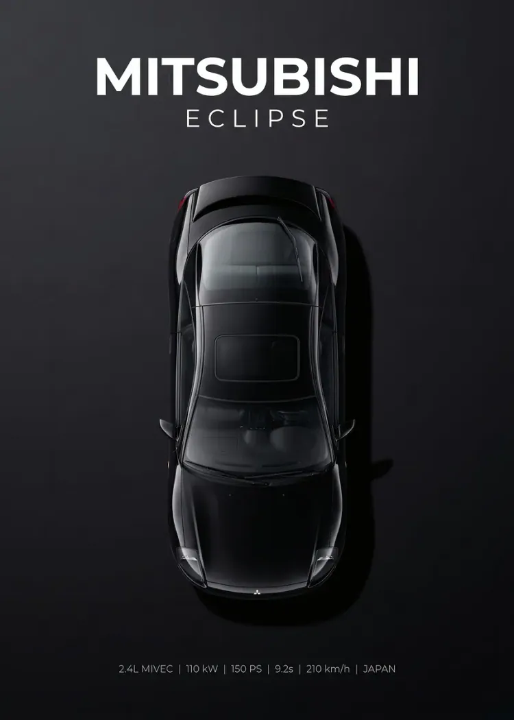 lumi-boards-art-fc06b52807860a87-1.webp LumiPoster — Mitsubishi Eclipse — top view - Image 1