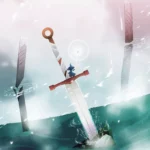 LumiPoster — A sword between the pillars of the sky