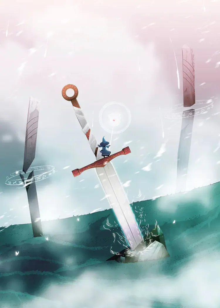lumi-boards-art-fd3055f9ad2be28b LumiPoster — سيف بين أعمدة السماء - الصورة 1