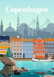 LumiPoster — Copenhagen travel poster