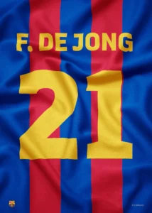 LumiPoster — De Jong shirt number 21