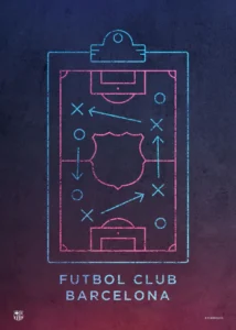 LumiPoster — برشلونة لوحة التكتيك