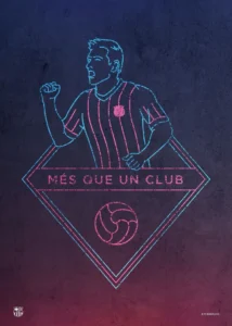 LumiPoster — برشلونة احتفال اللاعب
