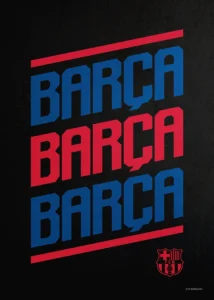 LumiPoster — Barça Three Times