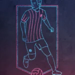 LumiPoster — برشلونة مراوغة بخطوط نيون