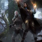 LumiPoster — The Witcher Geralt and Yennefer in the forest