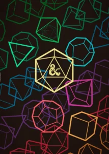 LumiPoster — Dungeons & Dragons - Colorful Dice