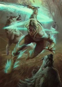 LumiPoster — The Witcher Siri and Light Sword