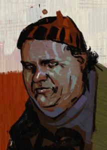 LumiPoster — Disco Elysium - The owner of the orange striped hat